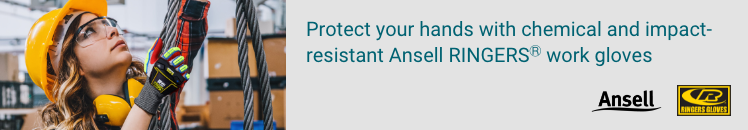 Ansell/Ringers Gloves Protect your hands with chemical and impact-resistant Ansell RINGERS® work Gloves