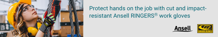 Ansell/Ringers Cut-Resistant Gloves Protect hands on the job with cut and impact-resistant Ansell RINGERS® work gloves