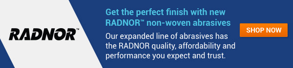 Shop NEW RADNOR non-woven abrasives banner