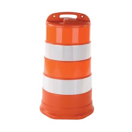 Cortina Safety Products 42" X 24" X 24" Orange Polytheylene Traffic Drum