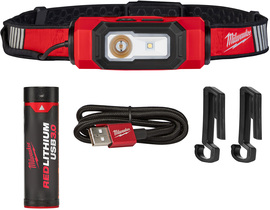 Milwaukee® Black And Red REDLITHIUM™ USB BEACON™ Hard Hat Light