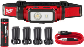 Milwaukee® Black And Red REDLITHIUM™ USB Hard Hat Headlamp