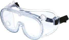 MCR Safety 22 Series Ventless Safety Goggles With Clear Frame And Clear UV-AF/Anti-Fog Lens