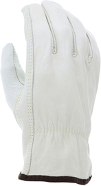 MCR Safety® Medium White Cowhide Unlined Drivers Gloves