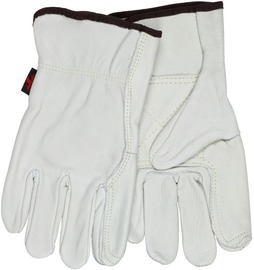 MCR Safety Large Beige Cowhide Unlined Drivers Gloves