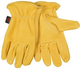 MCR Safety Large Gold Deerskin Unlined Drivers Gloves