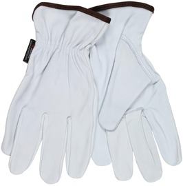 MCR Safety X-Large White Goatskin Unlined Drivers Gloves