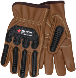 MCR Safety® Medium Brown Goatskin Unlined Drivers Gloves