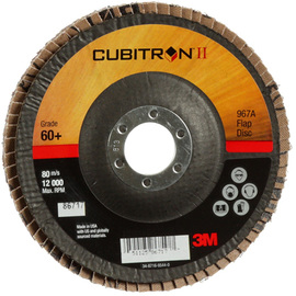 3M™ Cubitron™ II 5" X 7/8" 60+ Grit Type 29 Flap Disc