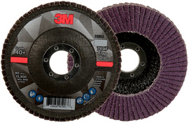 3M™ 4 1/2" X 7/8" 40+ Grit Type 27 Flap Disc