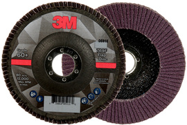 3M™ 5" X 7/8" 60+ Grit Type 27 Flap Disc