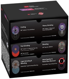 Scotch-Brite™/3M™ Cubitron™ Silicone Carbide/Precision Shaped Ceramic Disc Accessory Kit Scotch-Brite™/3M™ Cubitron™ Silicone Carbide/Precision Shaped Ceramic Disc Accessory Kit
