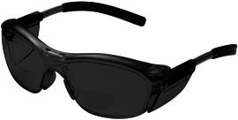 3M™ Nuvo™ 2 Diopter Gray Safety Glasses With Gray Anti-Fog Lens