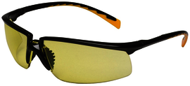 3M™ Privo™ Black Safety Glasses With Amber Anti-Fog Lens