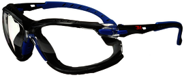 3M™ Solus™ Black Safety Glasses With Clear Anti-Fog/Anti-Scratch Lens