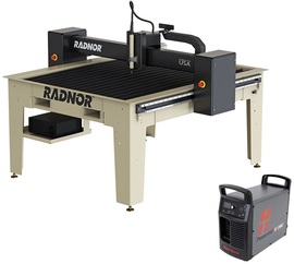 RADNOR™ 4' X 4' Cutting Table With Hypertherm® Powermax85 SYNC® Plasma Cutter And FlashCut® CNC Software RADNOR™ 4' X 4' Cutting Table With Hypertherm® Powermax85 SYNC® Plasma Cutter And FlashCut® CNC Software