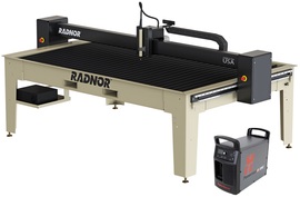 RADNOR™ 8' X 4' Cutting Table With Hypertherm® Powermax85 SYNC® Plasma Cutter And FlashCut® CNC Software RADNOR™ 8' X 4' Cutting Table With Hypertherm® Powermax85 SYNC® Plasma Cutter And FlashCut® CNC Software