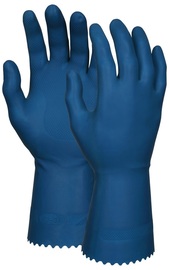 MCR Safety Large Blue Flex-Tuff 18 mil Latex Chemical Resistant Gloves