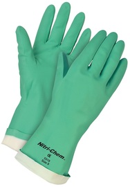 MCR Safety Large Green Nitri-Chem 15 mil Nitrile Chemical Resistant Gloves