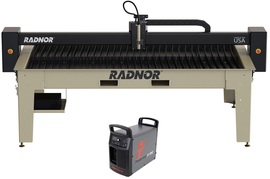 RADNOR™ 10' X 5' Cutting Table With Hypertherm® Powermax85 SYNC® Plasma Cutter And FlashCut® CNC Software RADNOR™ 10' X 5' Cutting Table With Hypertherm® Powermax85 SYNC® Plasma Cutter And FlashCut® CNC Software
