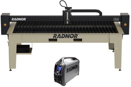 RADNOR™ 10' X 5' Cutting Table With RADNOR™ 45A Plasma Cutter And FlashCut® CNC Software RADNOR™ 10' X 5' Cutting Table With RADNOR™ 45A Plasma Cutter And FlashCut® CNC Software
