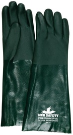 MCR Safety Large Hunter Green PlyFlex Jersey Lined PVC Chemical Resistant Gloves