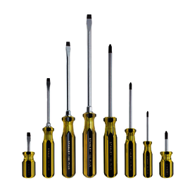 Stanley® Yellow/Black Steel 100 Plus® Screwdriver Set