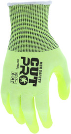 MCR Safety® X-Small CutPro® 13 Gauge Aramid Cut Resistant Gloves With PVC Coated Palm And Fingertips