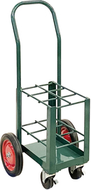 Anthony Welded Products 6 Cylinder Cart With Solid Rubber Wheels And Continuous Handle