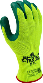 SHOWA® X-Large S-TEX® 350 10 Gauge Hagane Coil®, Polyester And Stainless Steel Cut Resistant Gloves With Nitrile Coated Palm