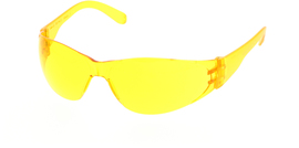 MCR Safety® Checklite® Yellow Safety Glasses With Amber Anti-Scratch Lens