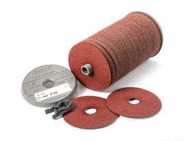 United Abrasives-SAIT 7" Dia X 7/8" Arbor 24 Grit Aluminum Oxide Fiber Disc