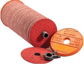 United Abrasives-SAIT 7" Dia X 7/8" Arbor 50 Grit Ceramic with Grinding Aid Premium Performance Fiber Disc