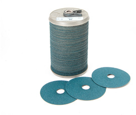 United Abrasives-SAIT 5" Dia X 7/8" Arbor 60 Grit Zirconium Fiber Disc