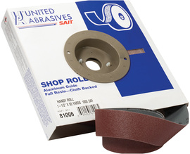 United Abrasives-SAIT 1" X 50 yd 80 Grit Aluminum Oxide Handy Roll