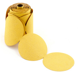 United Abrasives-SAIT 5" Dia 80 Grit Gold Stearated Aluminum Oxide Paper Disc