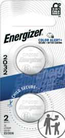 Energizer® 3 Volt 2032 Lithium Battery (2 Per Package)