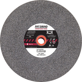 United Abrasives/SAIT 8" A80X Grit Fine Aluminum Oxide Bench Grinder Wheel