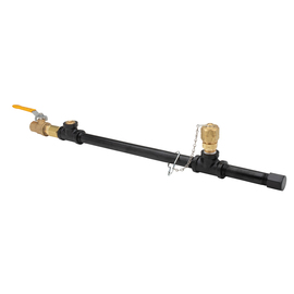 Harris® 1 Outlet 20" Steel And Brass Station Drop Harris® 1 Outlet 20" Steel And Brass Station Drop