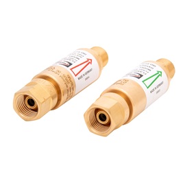 Harris® FlashGuard® Model 88-5 FBR (R&L) Fuel Gas And Oxygen Flashback Arrestor Set Harris® FlashGuard® Model 88-5 FBR (R&L) Fuel Gas And Oxygen Flashback Arrestor Set