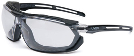 Honeywell Uvex Tirade™ Black Safety Glasses With Clear Anti-Fog Lens