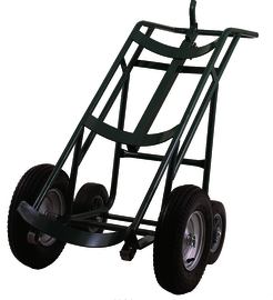 Harper™ Cylinder Truck With Pneumatic/Rubber Wheels And Hook Handle