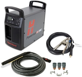 Hypertherm® 200-600 V Powermax85 SYNC® Automated Plasma Cutter With CPC Port, Voltage Divider, 180 Degree Machine Torch And 25' Lead Hypertherm® 200-600 V Powermax85 SYNC® Automated Plasma Cutter With CPC Port, Voltage Divider, 180 Degree Machine Torch And 25' Lead