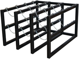 Justrite® Steel 8 Cylinder Rack