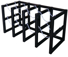 Justrite® Steel 10 Cylinder Rack