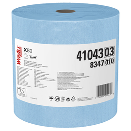 Kimberly-Clark Professional™ WYPALL® X80 1-Ply Blue Wiper (475 Per Roll)