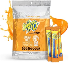 Sqwincher® .11 Ounce Orange Flavor Qwik Stik® ZERO Powder Concentrate Package Sugar Free/Low Calorie Electrolyte Drink (50 per Pack) Sqwincher® .11 Ounce Orange Flavor Qwik Stik® ZERO Powder Concentrate Package Sugar Free/Low Calorie Electrolyte Drink (50 per Pack)