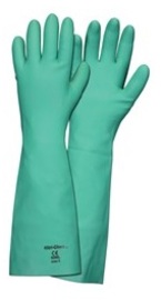 MCR Safety 2X Green Nitri-Chem 22 mil Nitrile Chemical Resistant Gloves