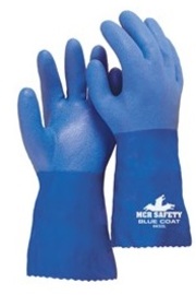 MCR Safety X-Large Blue PlyFlex PVC Chemical Resistant Gloves