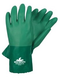 MCR Safety Large Green NeoMax Neoprene Chemical Resistant Gloves